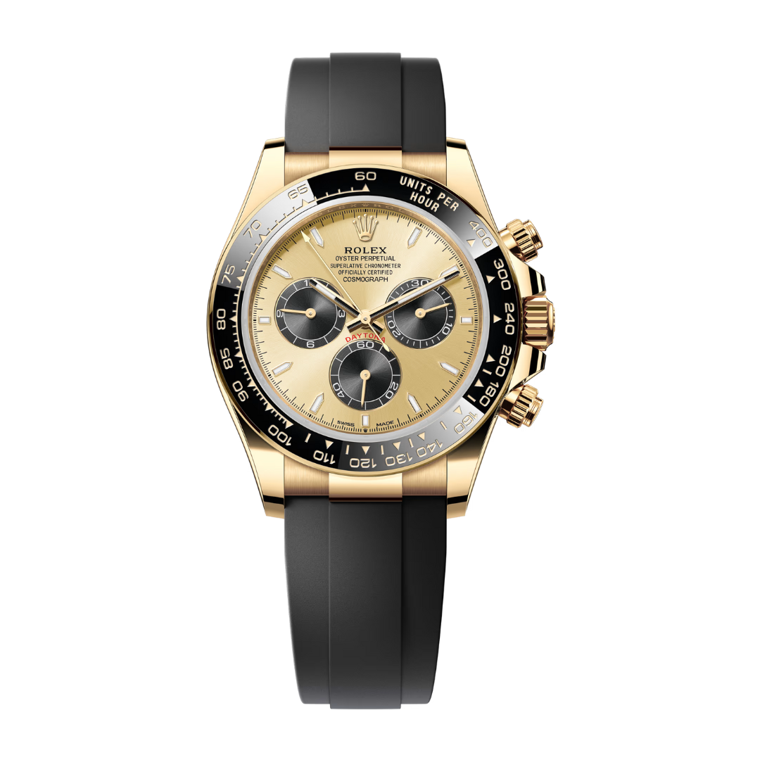 Daytona Gold Dial Oysterflex yellow gold