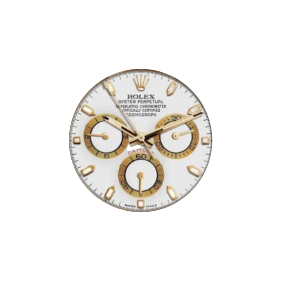 Daytona White & Gold Dial Multi Functional